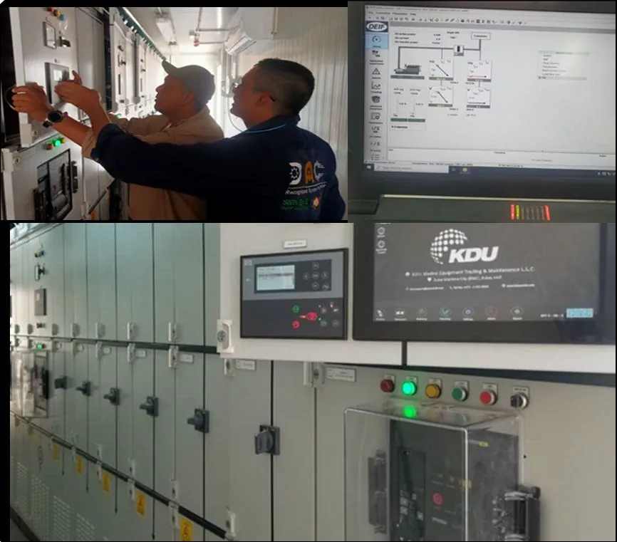 DAC engineers commissioning switchgear and MCC