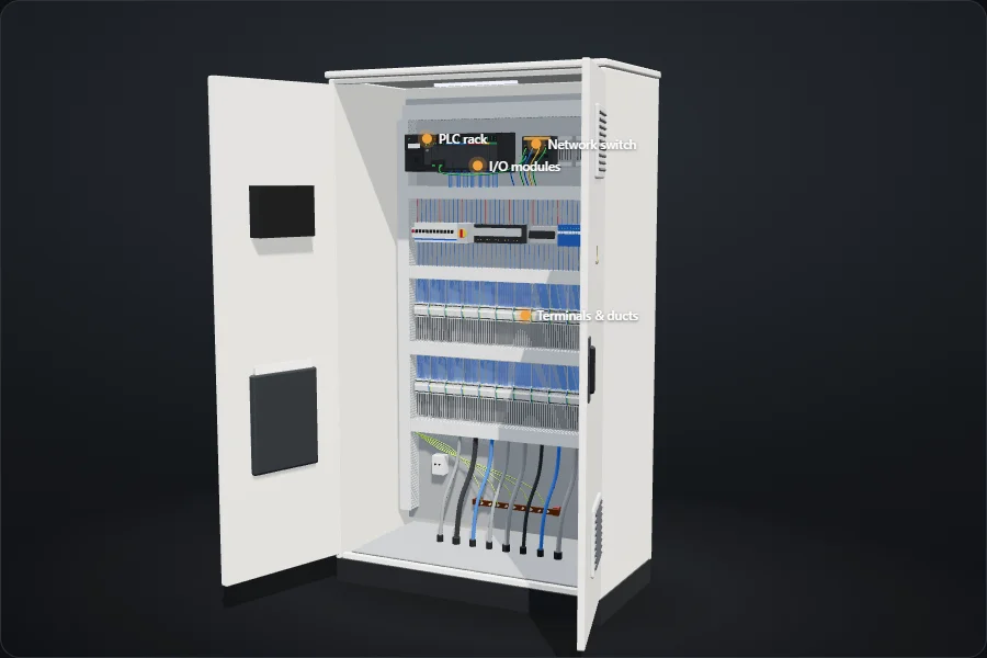 لوحات PLC ولوحات التحكم